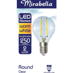 Photo of Mirabella LED Filament Round Small Edison Screw Lumen