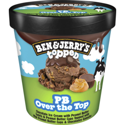 Photo of Ben & Jerry's Ice Cream Topped Peanut Butter 436ml 