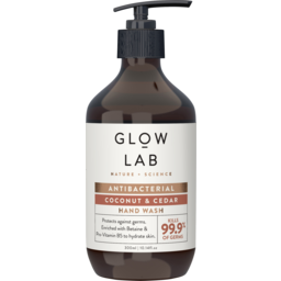 Photo of Glow Lab Hand Wash Antibacterial Coconut & Cedar 300ml