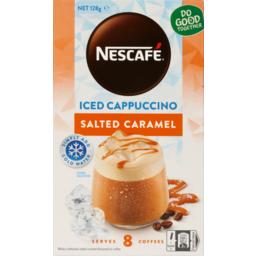 Photo of Nescafe Iced Salted Caramel Cappuccino Coffee Sachets 8 Pack
