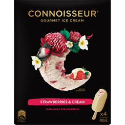 Photo of Connoisseur Strawberries & Cream Ice Creams 4pk