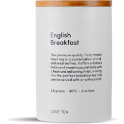 Photo of Love Tea English Breakfast Ceramic Canister 