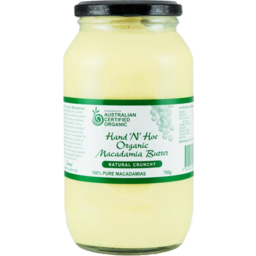 Photo of Hand N Hoe Macadamia Butter Natural Crunchy 700g