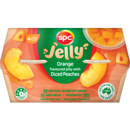 Photo of Spc Diced Peaches In Orange Jelly 4x120g