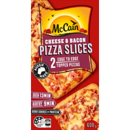 Photo of Mccain Pizza Slices Cheese & Bacon 600g