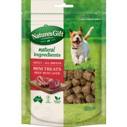 Photo of Nature's Gift Dog Treats Mini Bites Beef With Liver 130g 130g