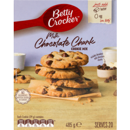 Photo of Betty Crocker Milk Chocolate Chunk Cookie Mix 485g