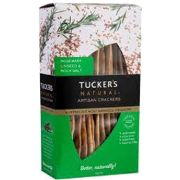 Photo of Tucker's Rosemary, Linseed & Rock Salt Artisan Crackers