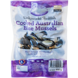 Photo of Kinkawooka Shellfish Cooked Australian Blue Mussels 650g