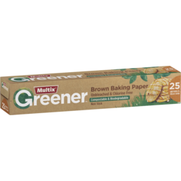 Photo of Multix Greener Brown Baking Paper 25m X 30cm
