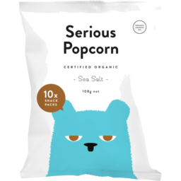 Photo of Serious Popcorn - Sea Salt (10 Snack Packs)