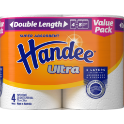Photo of Handee Ultra Double Length Paper Towel 4 Pack