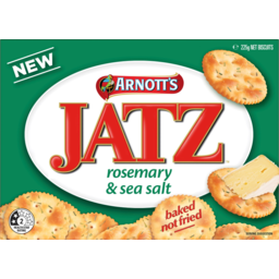 Photo of Arnotts Jatz Rosemary & Sea Salt Biscuits 225g