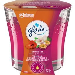 Photo of Glade 2 In 1 Vanilla Passion Fruit & Hawaiian Breeze Candle