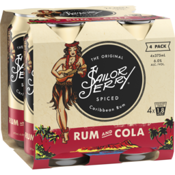 Photo of Sailor Jerry Spiced Rum & Cola Can