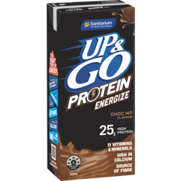 Photo of Sanitarium Up & Go Protein Energize Liquid Breakfast Chocolate 350ml