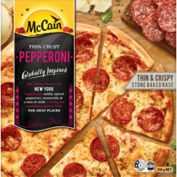 Photo of McCain Ultra Thin Crust Pizza Pepperoni 310