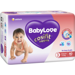 Photo of Babylove Cosifit Nappies Crawler 6-11kg