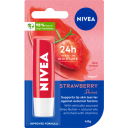 Photo of Nivea Lip Balm Fruity Shine Strawberry 4.8g