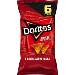 Photo of Doritos Cheese Supreme Corn Chips 6 Pack 114g