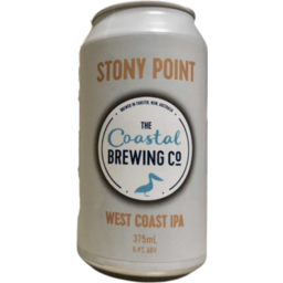 Photo of Coastal Brewing Stony Point West Coast IPA Can 375ml 4pk