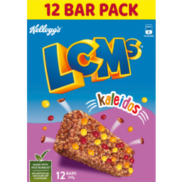 Photo of Kelloggs Lcms Rice Bubbles Kaleidos Bars 15 Pack 240g
