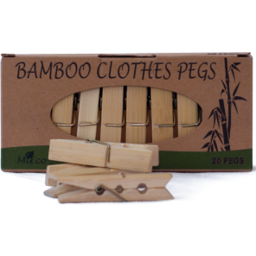 Photo of MIECO:MIECO Bamboo Clothes Pegs X20