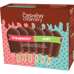 Photo of The Cashew Creamery Multipack Ice Cream Straw Mint 6 Pack