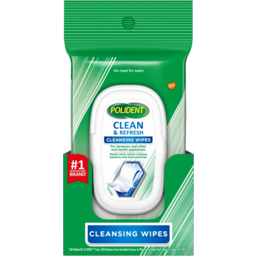 Photo of Polident Cleansing Wipes Mint 20 Pack