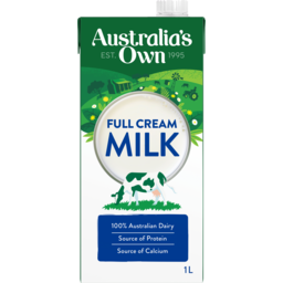 Photo of Australia's Own Dairy UHT Milk Full Cream 1L