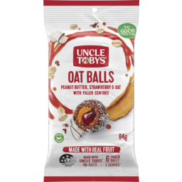 Photo of Uncle Tobys Nutritious Snacks Oat Ball Strawberry Peanut Butter And Oat 84g 