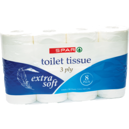 Photo of SPAR Toilet Tissue 3PLY 8 Pack