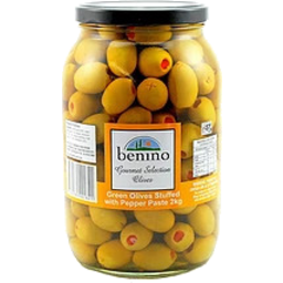 Photo of Benino Queen Green Stuffed Olives 2kg