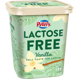 Photo of Peters Lactose Free Vanilla Ice Cream 1.2L