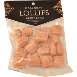 Photo of Mary Gray Lollies Aniseed Rocks 100g