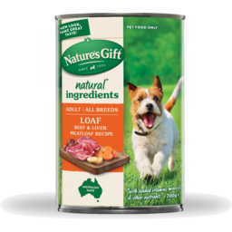 Photo of Nature's Gift Beef & Liver Meatloaf Recipe Adult Wet Dog Food 700g