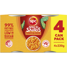 Photo of SPC Spag-A-Saurus Tomato & Cheese 4x220gm
