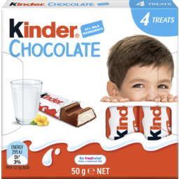 Photo of Kinder Chocolate Little Ones 4 Pack 50g