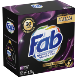 Photo of Fab Perfume Indulgence Sublime Velvet, Powder Laundry Washing Detergent, 1.8kg