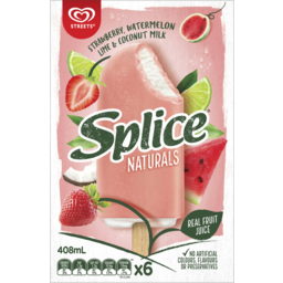 Photo of Streets Splice Ice Confection Strawberry Watermelon Lime 408 Ml