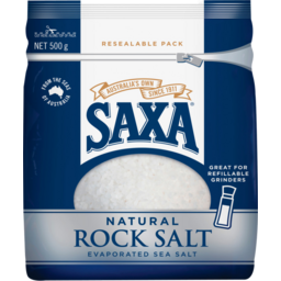 Photo of Saxa Natural Rock Salt Evaporated Sea Salt