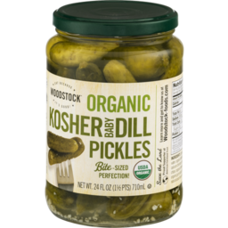 Photo of Woodstock Organic Kosher Dill Pickles Deli Style