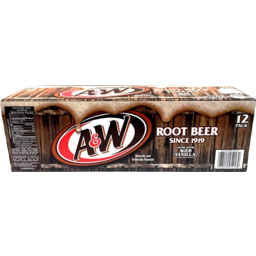 Photo of A & W Made With Aged Vanilla Root Beer Cans 12x355ml
