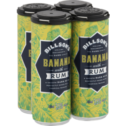 Photo of Billson's Rum With Banana 4x355ml