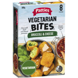 Photo of Patties Vegetarian Bites Broccoli & Cheese 8 Pack 300g