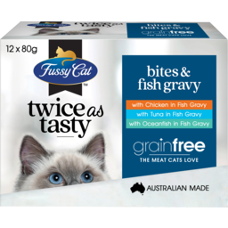 Photo of Fussy Cat Twice As Tasty Bites & Fish Gravy