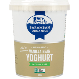 Photo of Barambah Vanilla Bean Organic Yoghurt 500g