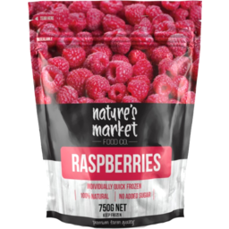 Photo of Natures Market Food Co Raspberries 750g