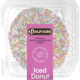 Photo of Balfours Iced Donut With Sprinkles