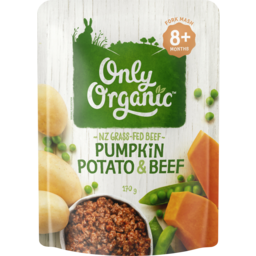 Photo of Only Organic Pumpkin Potato & Beef 8+ Months Baby Food 170g